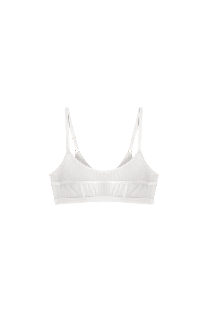 bralette top wit met strepen