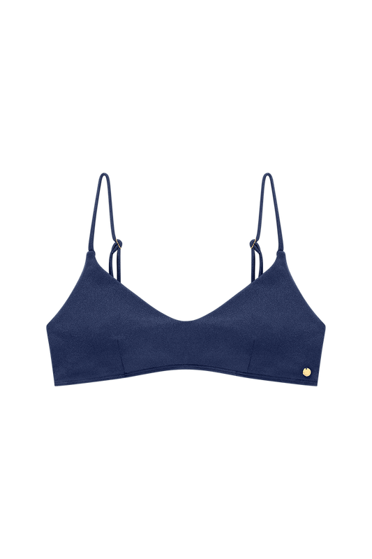 bralette zwemtop bikini donkerblauw