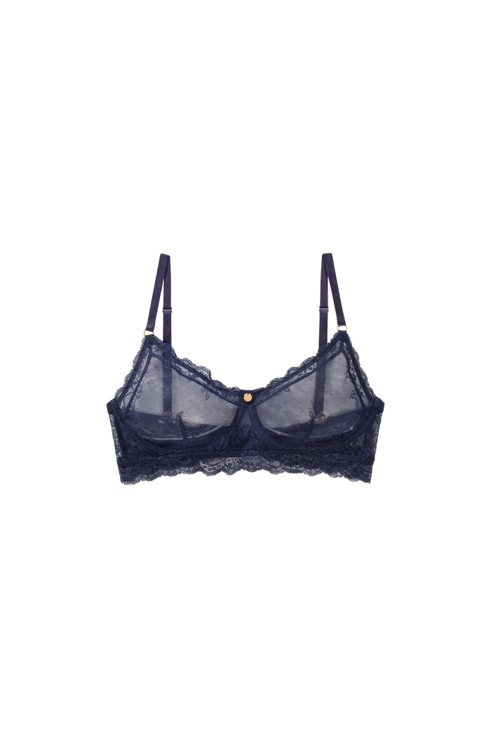 sexy donker blauwe bralette