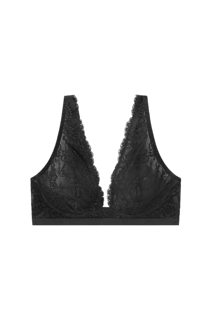 luxe zwarte bralette zonder beugel