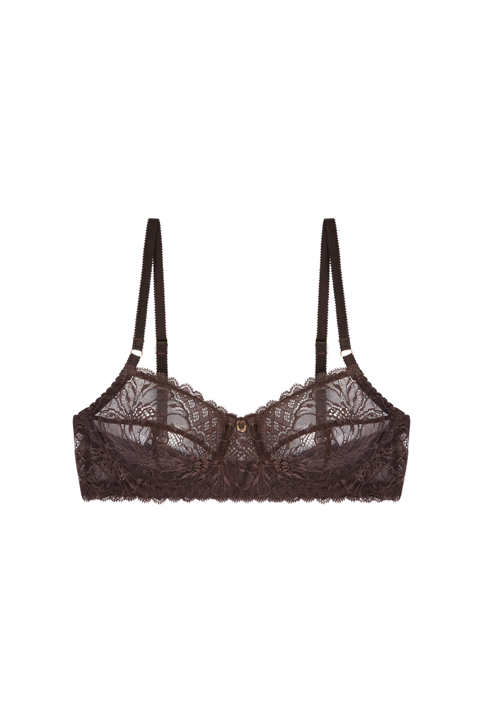 luxe bralette zonder beugel bruin