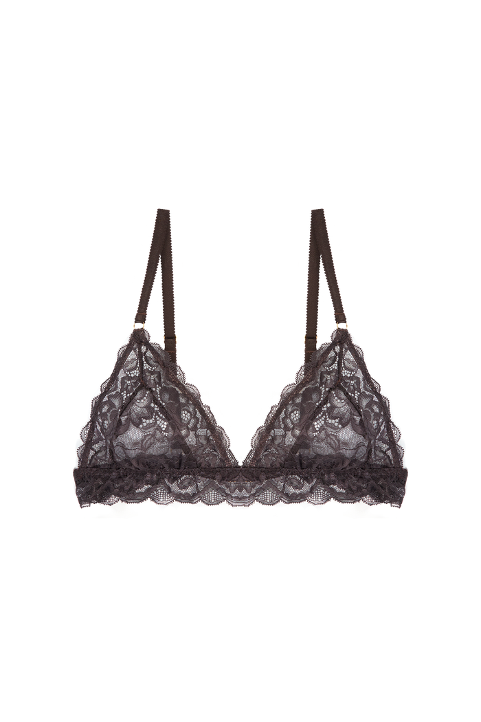 triangle bralette bruin