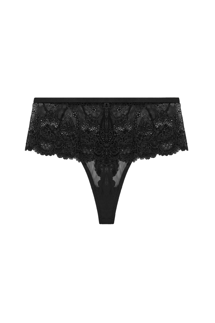 Brazilian Thong Jade Black