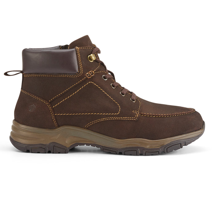 Brentford Nubuck Leather Lace Up  Boots - Brown