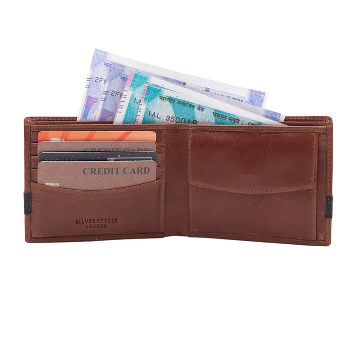 Breswell Leather Bifold Wallets - Brown