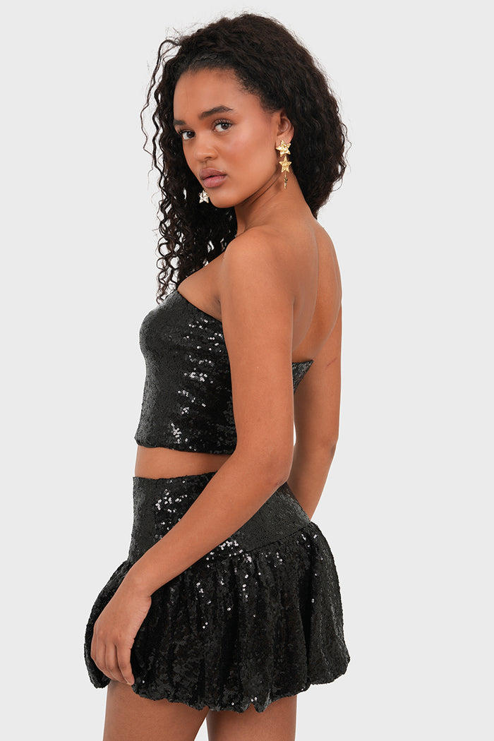 "Bright" top black