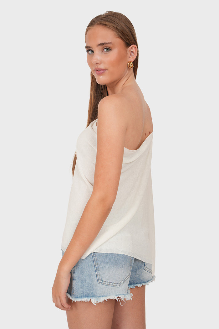 "Brooke" top white
