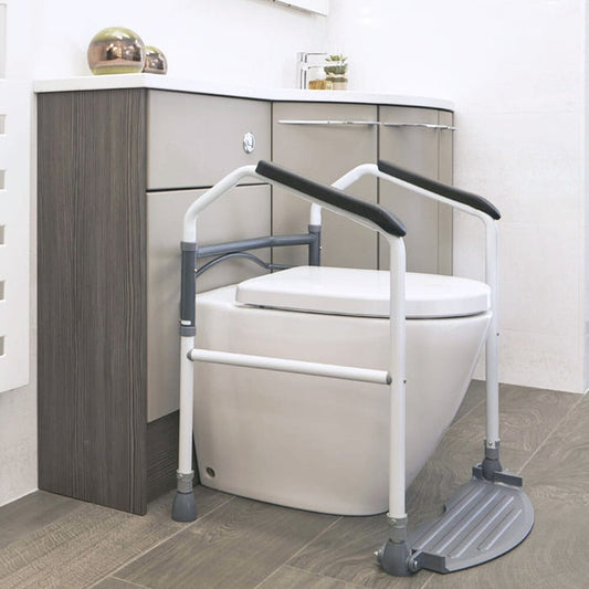 Image of Easy Folding Toilet Frame on a plain background.