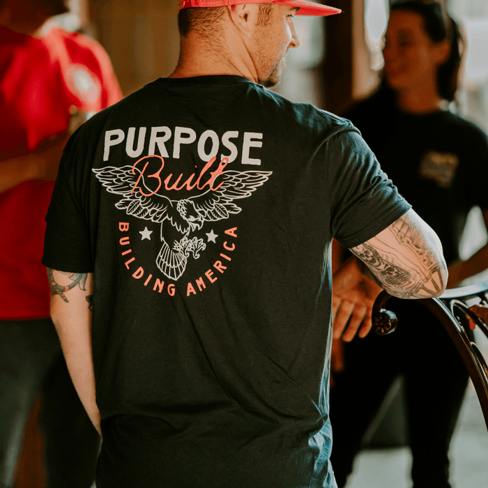 Purpose-Built Building America tee in true navy, additional product image