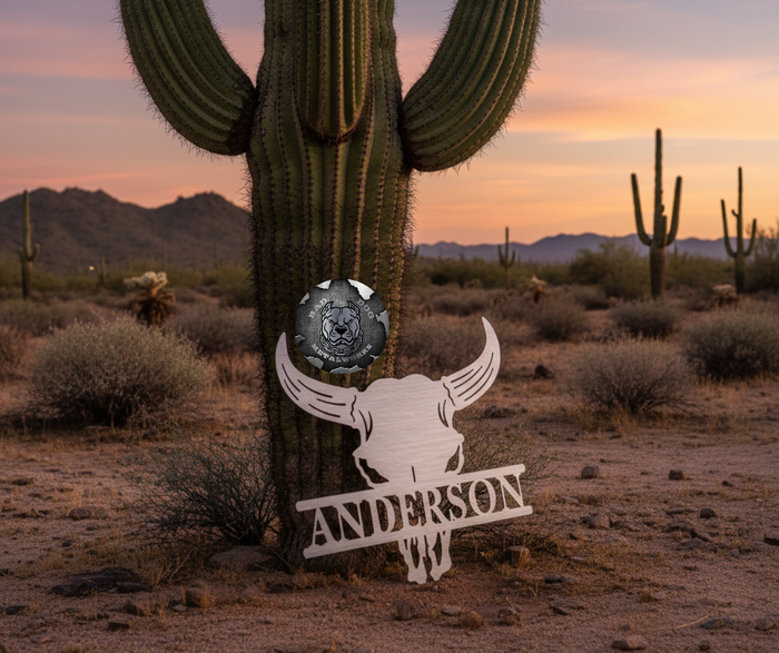 Bull Skull Monogram
