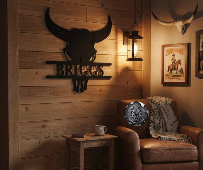 Bull Skull Monogram
