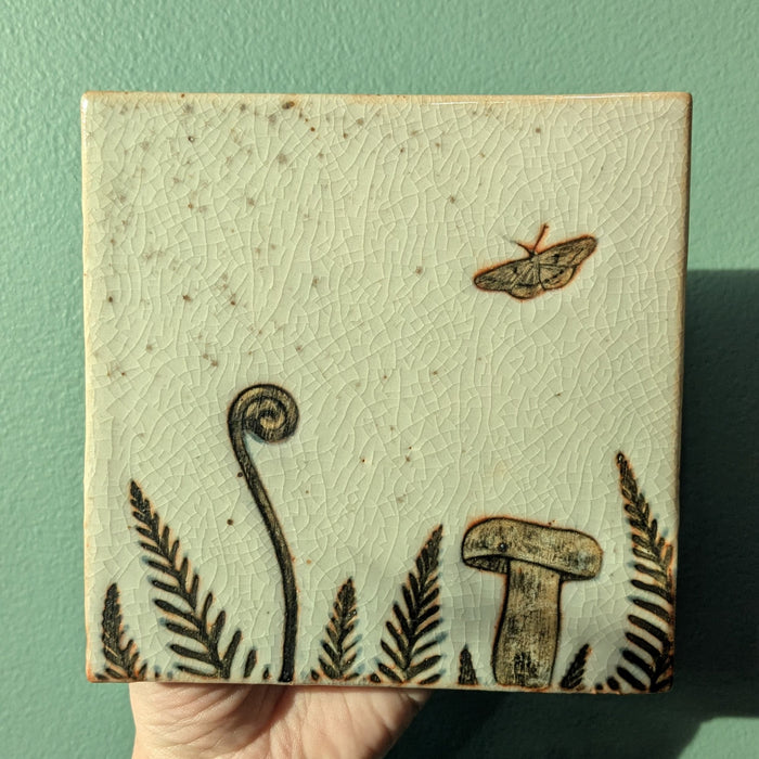Burdock Tile | Woodland Moth