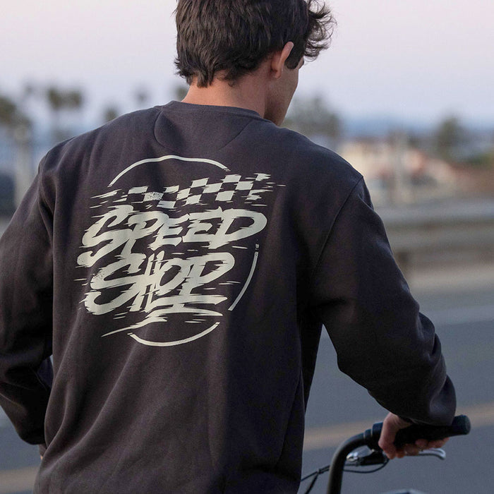 Fasthouse Burner crew neck pullover in shadow, additional product image