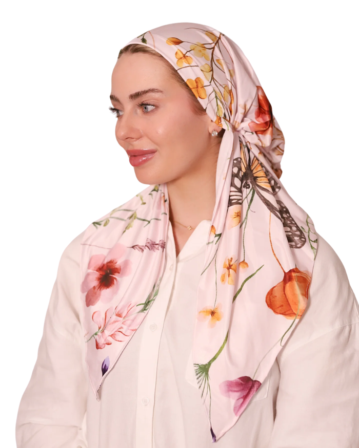 Butterfly Garden Adjustable Pre-Tied Swim Bandanna