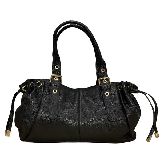 "Cady" bag black real leather