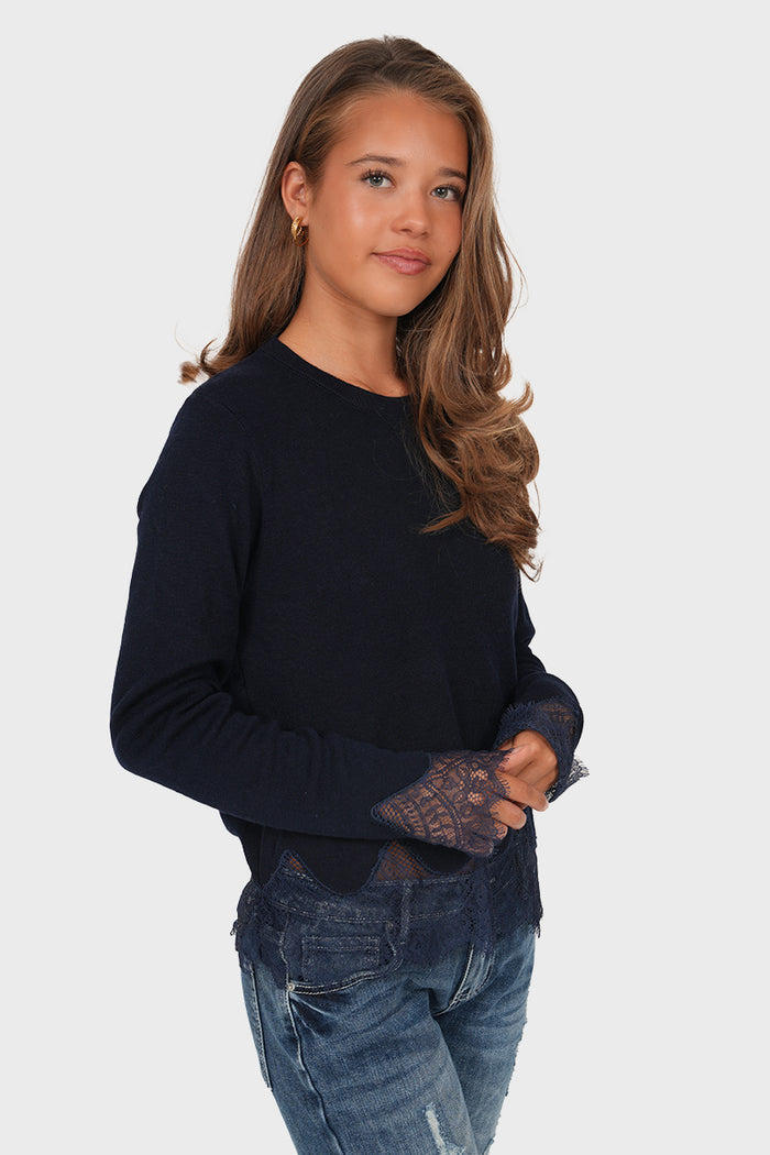 "Camille" sweater navy