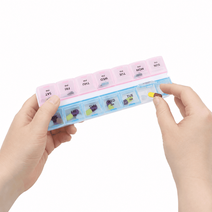 CareWorth 7 Days AM/PM Coloured Pill Box