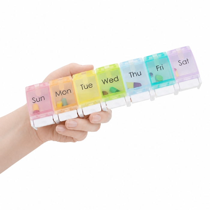 CareWorth 7 Days Large Single Dose Push Pill Box