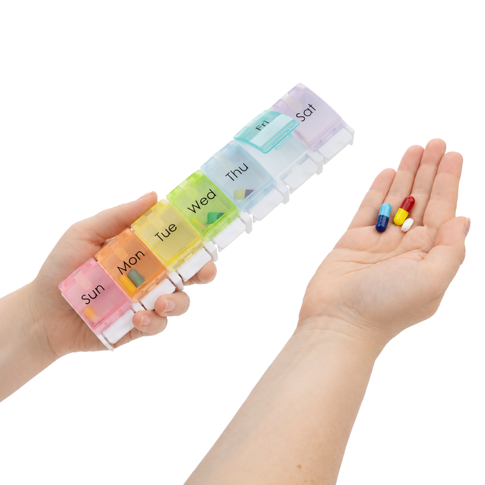CareWorth 7 Days Large Single Dose Push Pill Box