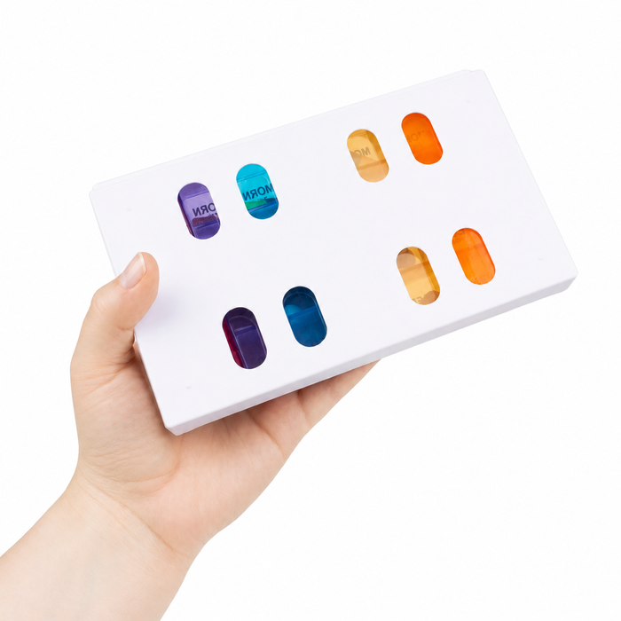 CareWorth 7 Days Multi Dose Coloured Pill Box