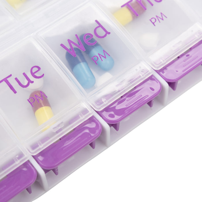 CareWorth 7 Days Push Button AM/PM Pill Box