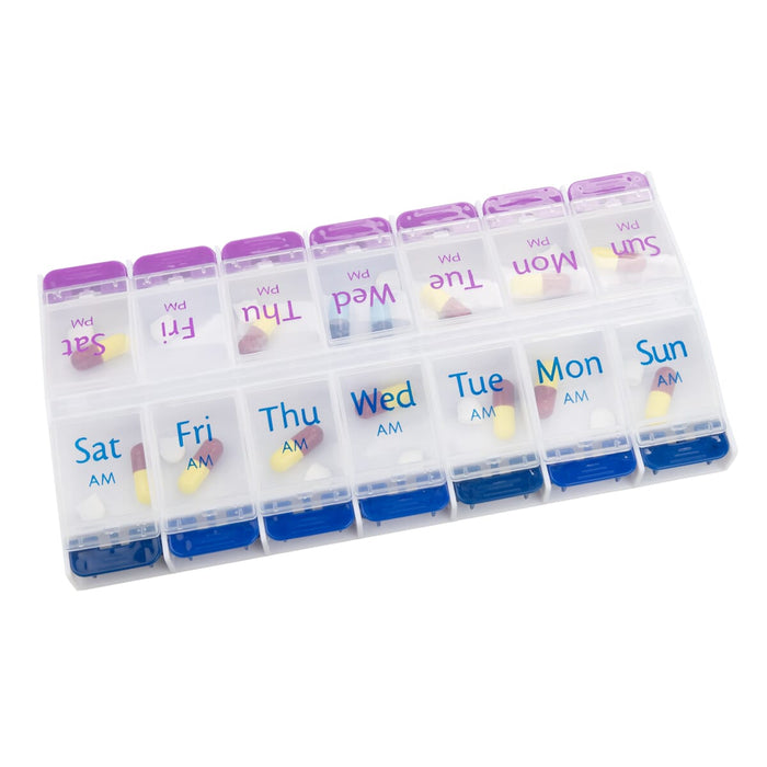 CareWorth 7 Days Push Button AM/PM Pill Box