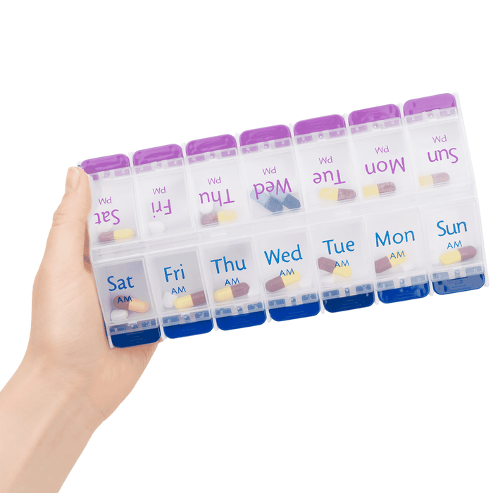 CareWorth 7 Days Push Button AM/PM Pill Box