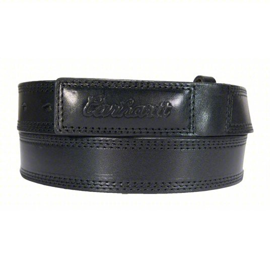Carhartt black bridle leather belt with scratchless black finish buckle