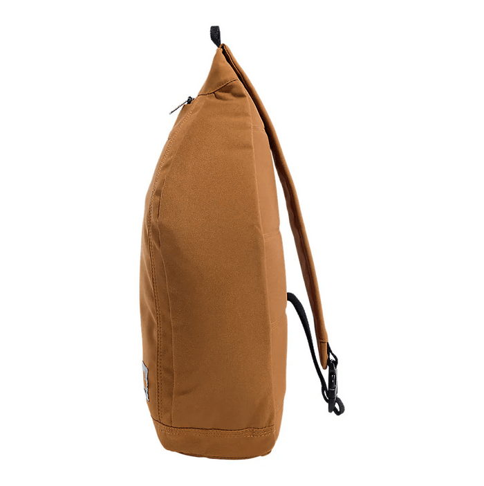 Carhartt brown 10L sling bag, alternate view of the main zip compartment