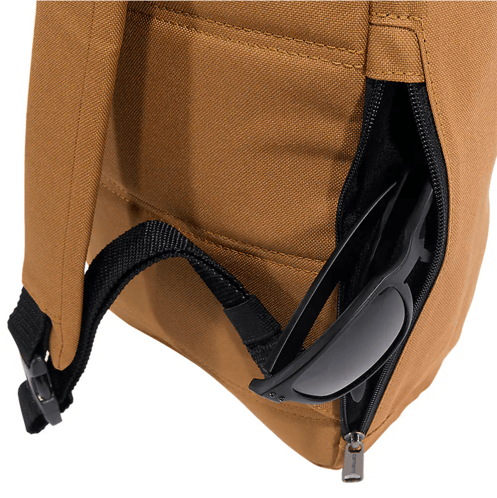 Carhartt 10L sling bag in brown, view of the adjustable crossbody strap