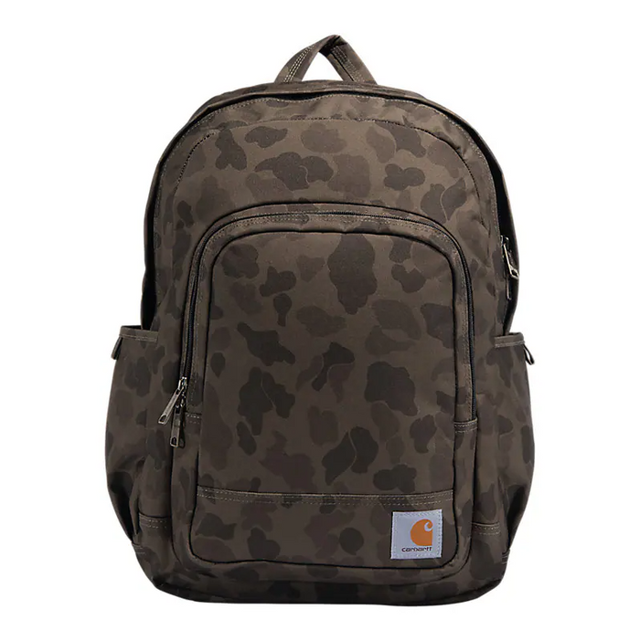 Carhartt Classic 25L laptop backpack in Mossy Oak Bottomland camo with padded sleeve