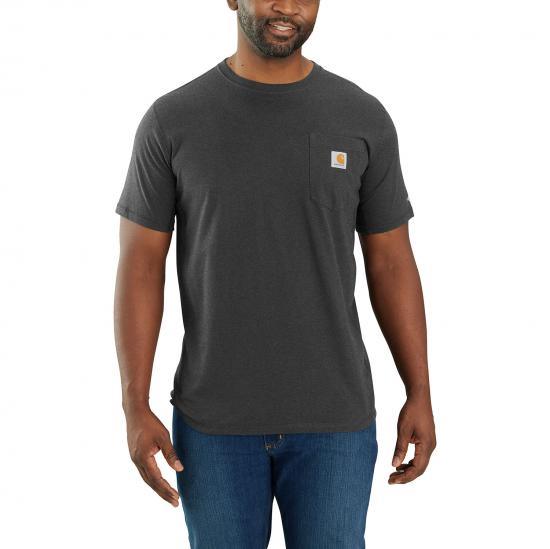 Carhartt Force relaxed fit midweight pocket t-shirt in carbon heather, big and tall sizes