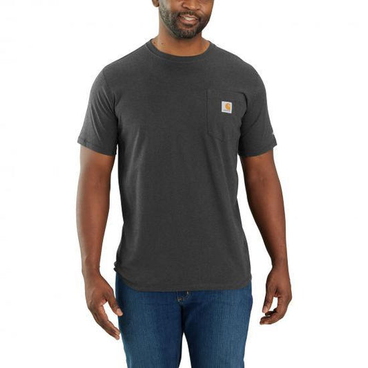 Carhartt Force relaxed fit midweight pocket t-shirt in carbon heather, big and tall sizes