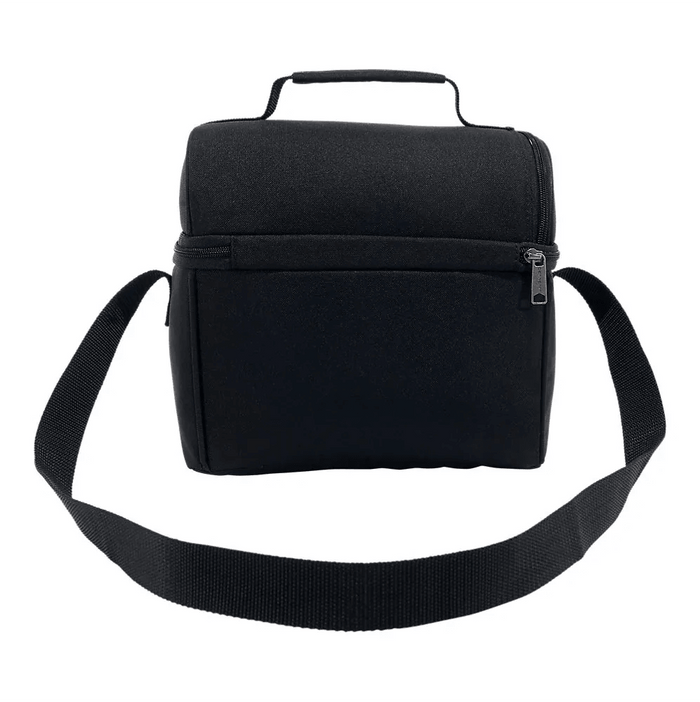 Carhartt insulated 12 can two compartment lunch cooler in black, final product view