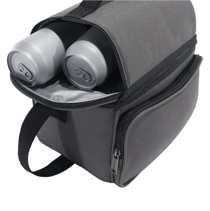 Gravel Carhartt insulated 12 can lunch cooler, further product view of the shell