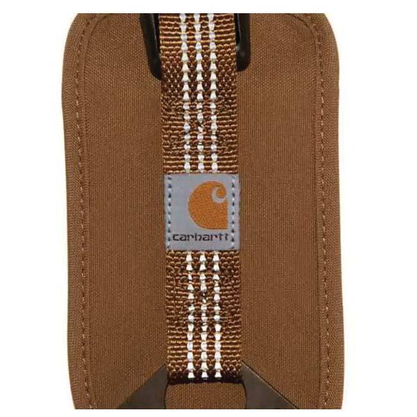 Carhartt brown no pull dog harness showing the adjustable straps