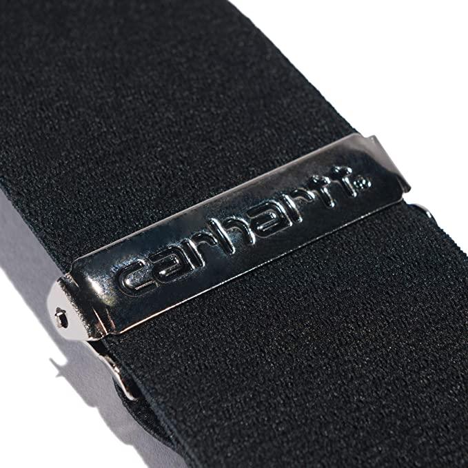 Carhartt Rugged Flex elastic work suspenders in black with metal clips