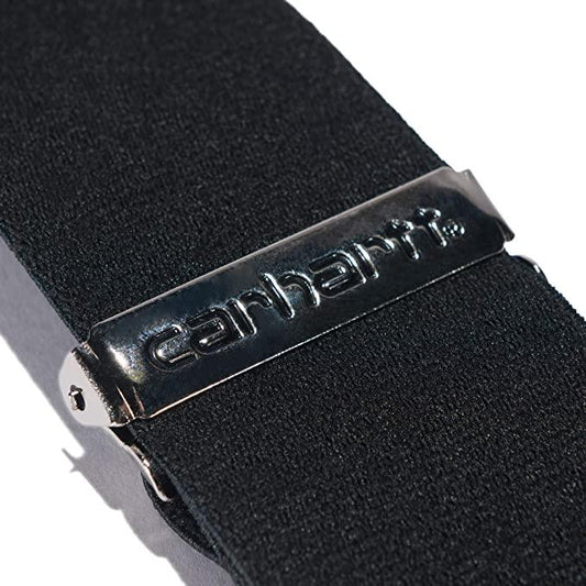 Carhartt Rugged Flex elastic work suspenders in black with metal clips