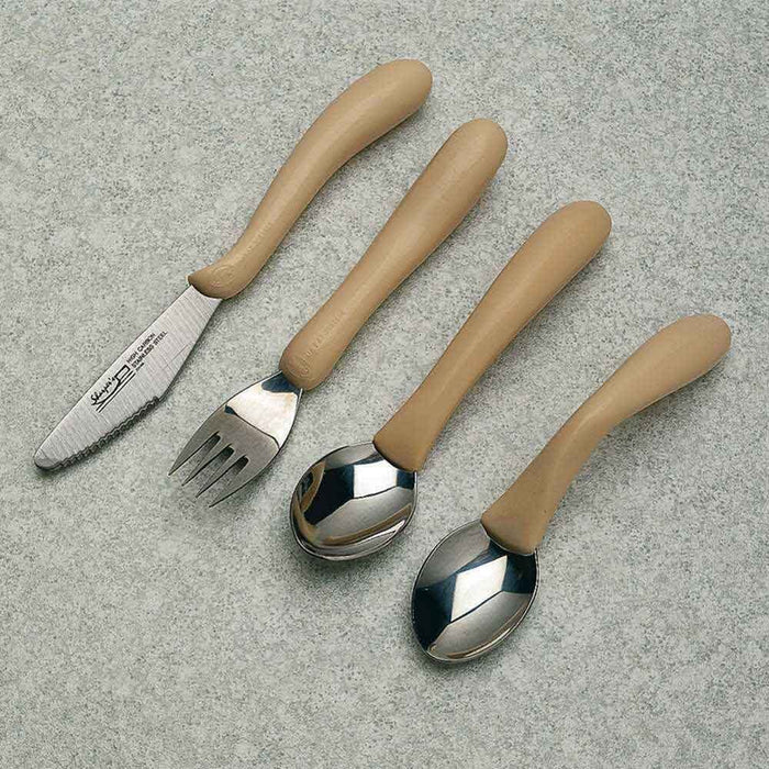 Close-up of a feature of Caring Cutlery Fork.