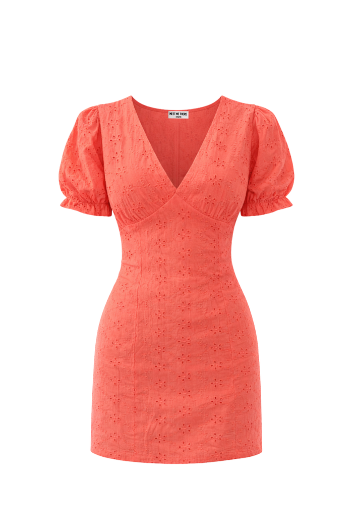 "Carly" dress coral