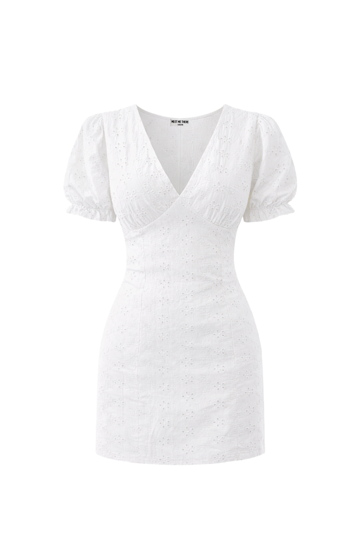 "Carly" dress white