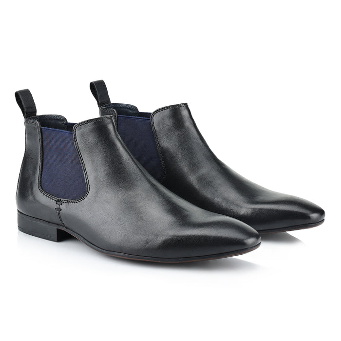 Carnaby Leather Chelsea Boots - Black