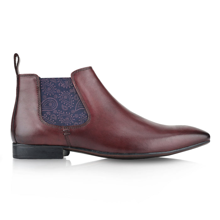 Carnaby Leather Chelsea Boots - Oxblood