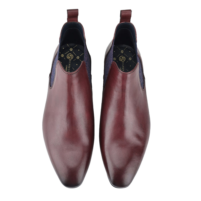 Carnaby Leather Chelsea Boots - Oxblood