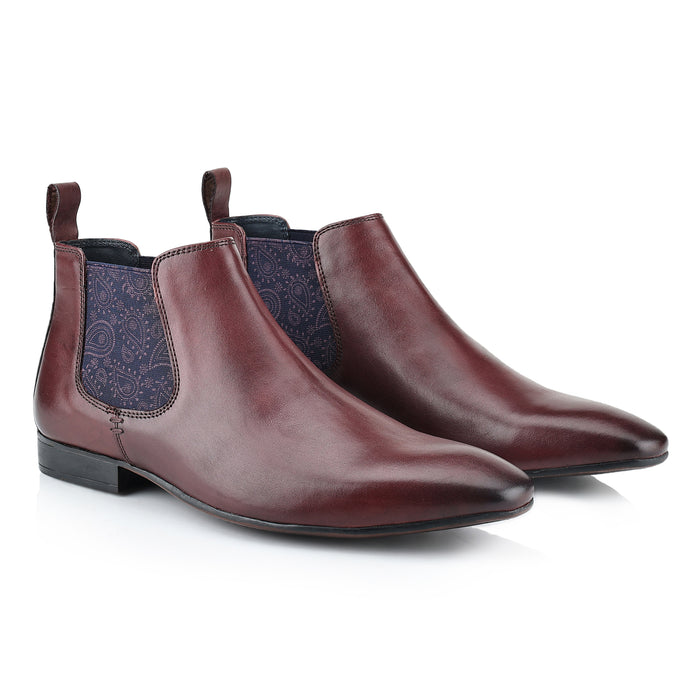 Carnaby Leather Chelsea Boots - Oxblood