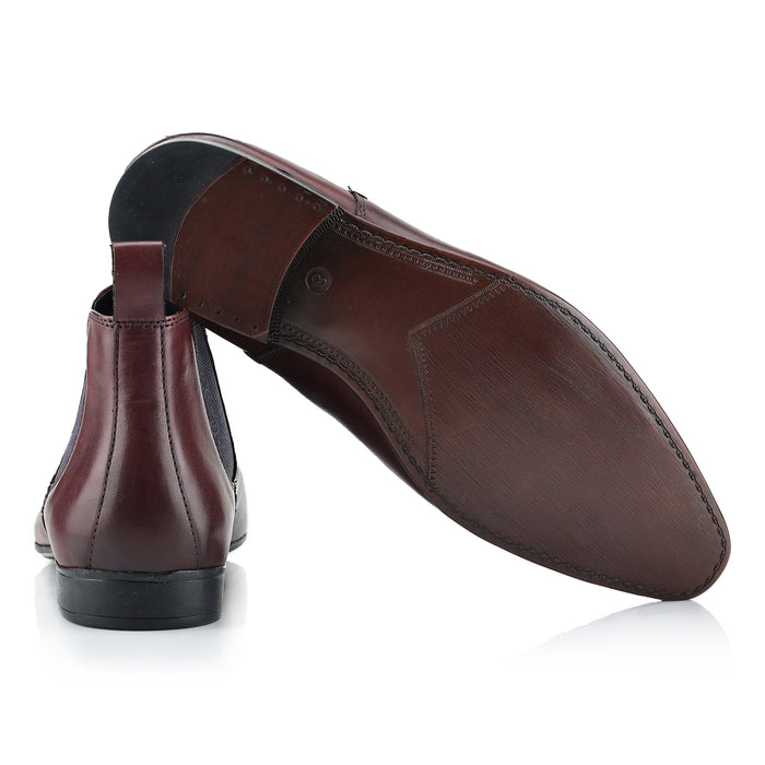 Carnaby Leather Chelsea Boots - Oxblood