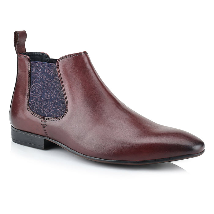 Carnaby Leather Chelsea Boots - Oxblood