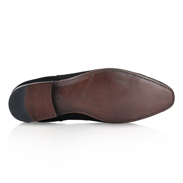 Carnaby Suede Leather Chelsea Boots - Black