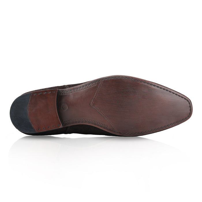 Carnaby Suede Leather Chelsea Boots - Brown
