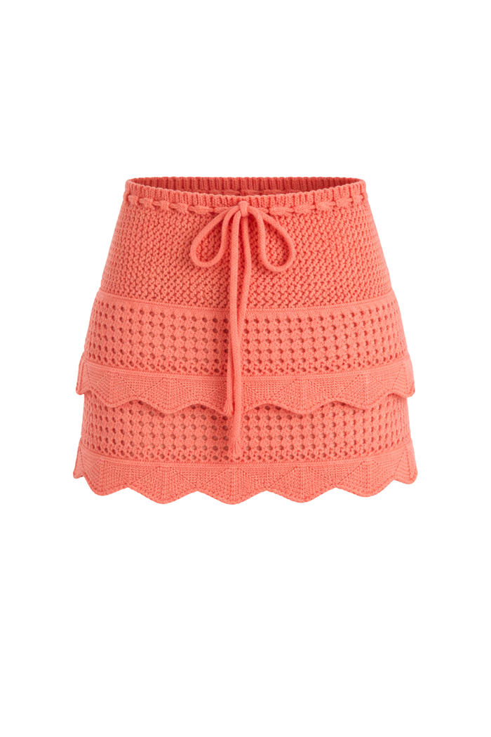"Caro” skirt coral